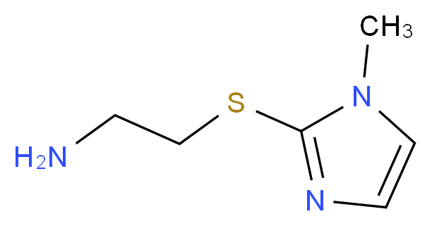 2-[(2-Aminoethyl)sulfanyl]-1-methyl-1H-imidazole_分子结构_CAS_142313-55-1)