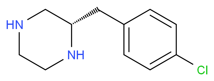 (S)-2-(4-CHLORO-BENZYL)-PIPERAZINE_分子结构_CAS_612502-41-7)