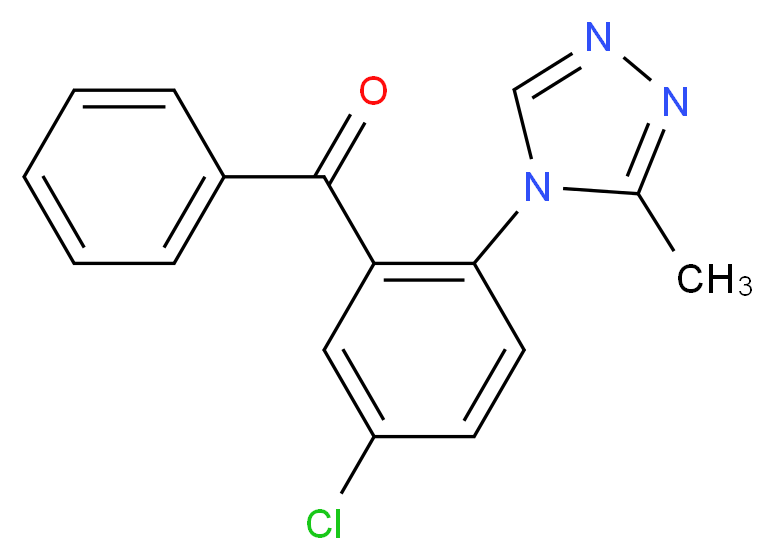 5-Chloro-2-(3-methyl-4H-1,2,4-triazol-4-yl)benzophenone_分子结构_CAS_36916-19-5)