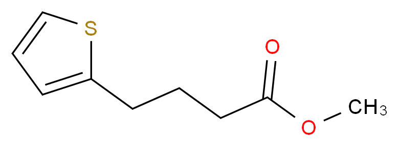 methyl 4-(thiophen-2-yl)butanoate_分子结构_CAS_20828-66-4