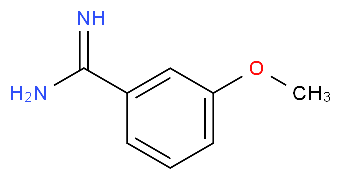 3-methoxybenzene-1-carboximidamide_分子结构_CAS_25412-66-2