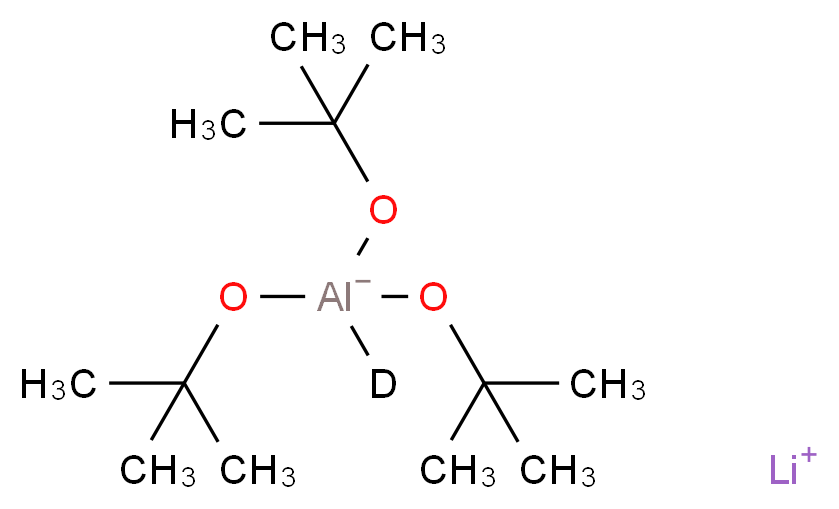 lithium(1+) ion tris(tert-butoxy)(<sup>2</sup>H)alumanuide_分子结构_CAS_50306-58-6