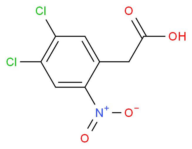 2-(4,5-Dichloro-2-nitrophenyl)acetic acid_分子结构_CAS_37777-90-5)