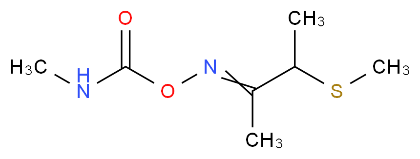 (E)-[3-(methylsulfanyl)butan-2-ylidene]amino N-methylcarbamate_分子结构_CAS_34681-10-2