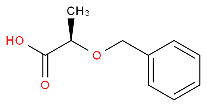 (R)-(+)-2-(苄氧基)丙酸_分子结构_CAS_100836-85-9)