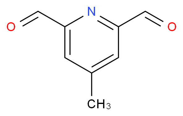 4-methylpyridine-2,6-dicarbaldehyde_分子结构_CAS_506423-93-4