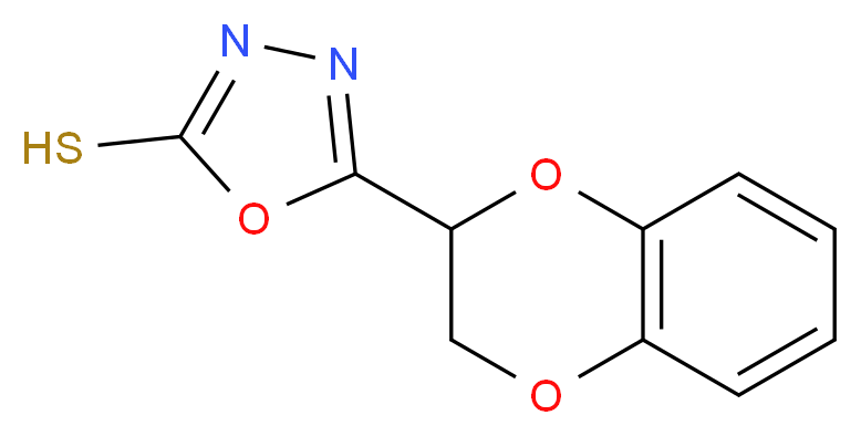 5-(2,3-Dihydro-benzo[1,4]dioxin-2-yl)-[1,3,4]oxadiazole-2-thiol_分子结构_CAS_120423-45-2)