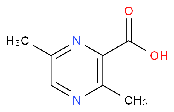 3,6-Dimethylpyrazine-2-carboxylic acid_分子结构_CAS_2435-46-3)
