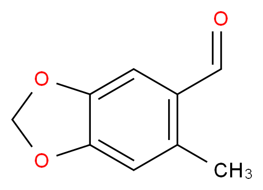 6-methyl-1,3-benzodioxole-5-carbaldehyde_分子结构_CAS_58343-54-7)