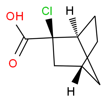 2-Chlorobicyclo[2.2.1]heptane-2-carboxylic acid_分子结构_CAS_)