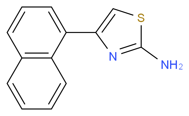 2-氨基-4-(1-萘基)噻唑_分子结构_CAS_56503-96-9)