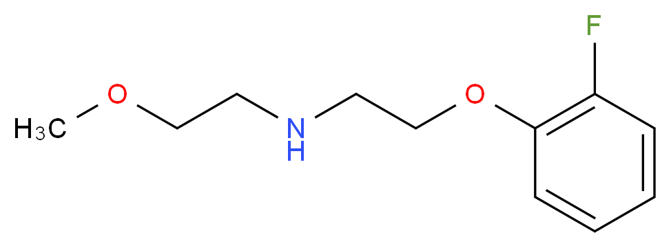 [2-(2-fluorophenoxy)ethyl](2-methoxyethyl)amine_分子结构_CAS_420102-44-9