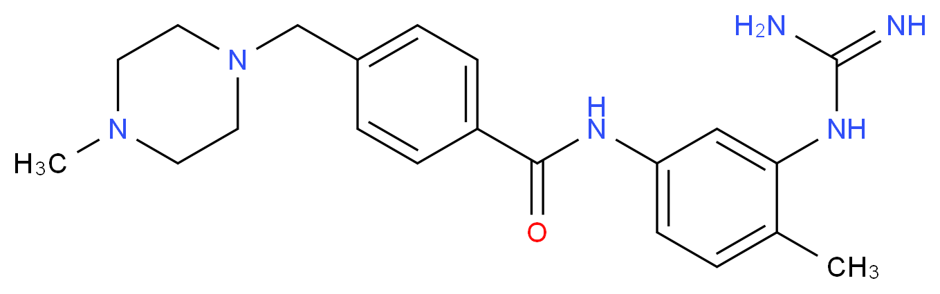 N-(3-Guanidino-4-methylphenyl)-4-(methylpiperazine-1-yl-methyl)benzamide_分子结构_CAS_581076-65-5)