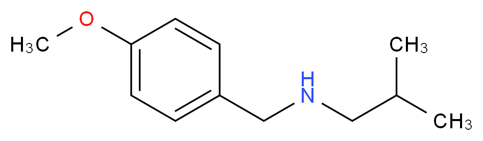 [(4-methoxyphenyl)methyl](2-methylpropyl)amine_分子结构_CAS_347405-96-3