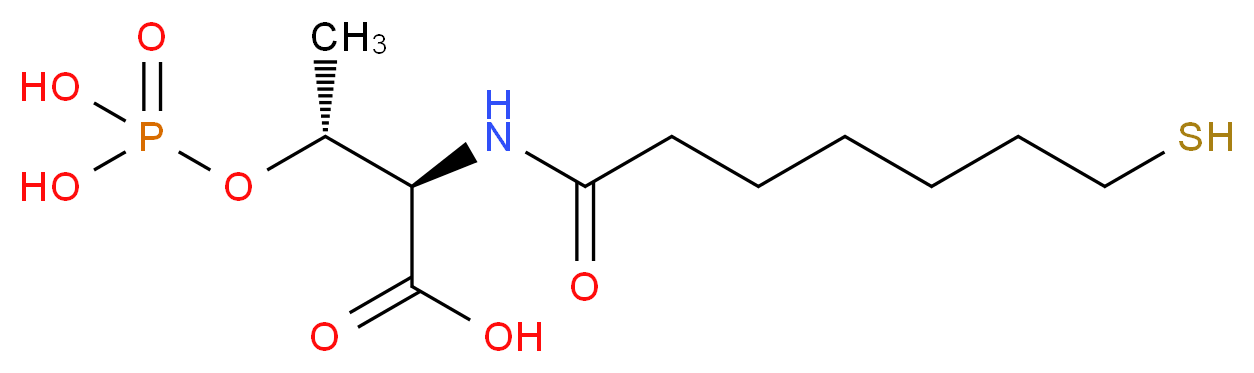 (2R,3R)-3-(phosphonooxy)-2-(7-sulfanylheptanamido)butanoic acid_分子结构_CAS_104302-77-4