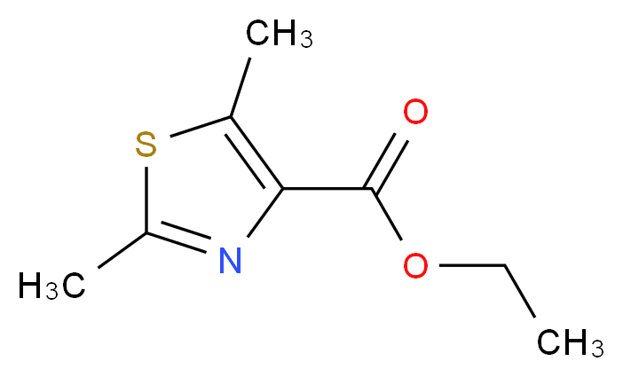 ethyl 2,5-dimethyl-1,3-thiazole-4-carboxylate_分子结构_CAS_137267-44-8