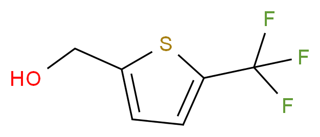 [5-(TRIFLUOROMETHYL)THIEN-2-YL]METHANOL_分子结构_CAS_)