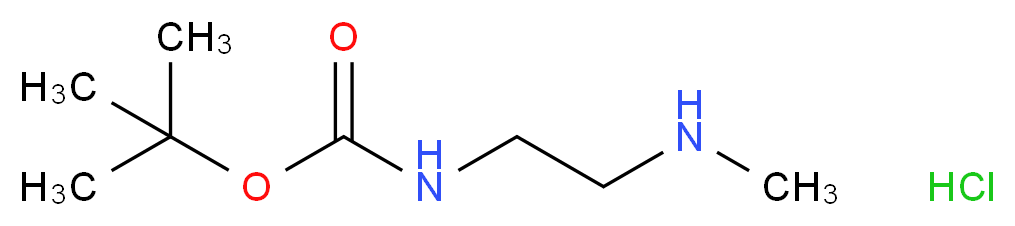 tert-Butyl [2-(methylamino)ethyl]carbamate hydrochloride_分子结构_CAS_202207-79-2)