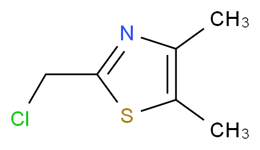 2-(chloromethyl)-4,5-dimethyl-1,3-thiazole_分子结构_CAS_)