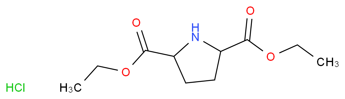 2,5-diethyl pyrrolidine-2,5-dicarboxylate hydrochloride_分子结构_CAS_90979-49-0