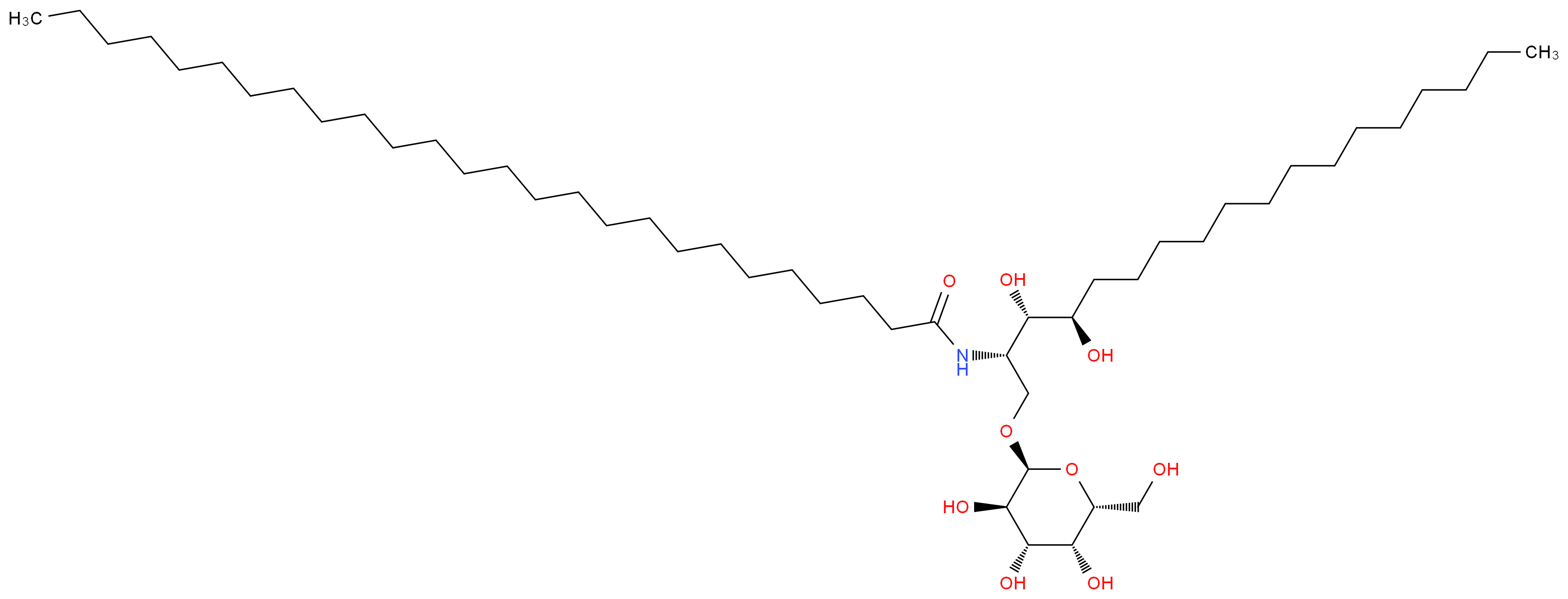 (2S,3S,4R)-1-O-(α-D-Galactosyl)-N-hexacosanoyl-2-amino-1,3,4-octadecanetriol_分子结构_CAS_158021-47-7)