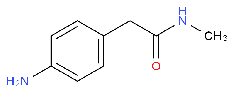 2-(4-Aminophenyl)-N-methylacetamide_分子结构_CAS_)