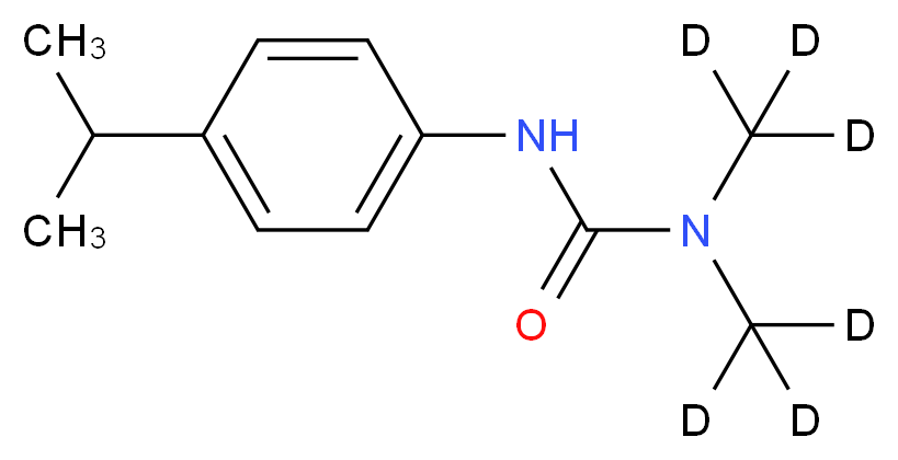 3,3-bis(<sup>2</sup>H<sub>3</sub>)methyl-1-[4-(propan-2-yl)phenyl]urea_分子结构_CAS_217487-17-7