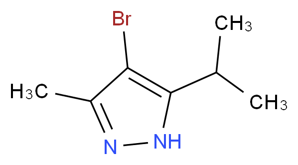 4-bromo-3-methyl-5-(propan-2-yl)-1H-pyrazole_分子结构_CAS_60061-69-0