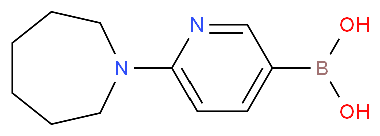 [6-(azepan-1-yl)pyridin-3-yl]boronic acid_分子结构_CAS_1227612-21-6