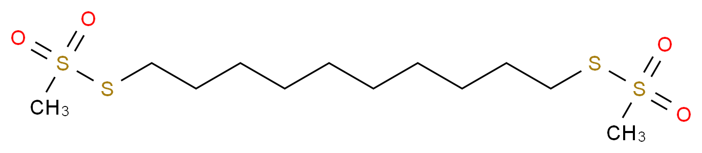 ({[10-(methanesulfonylsulfanyl)decyl]sulfanyl}sulfonyl)methane_分子结构_CAS_56-02-0