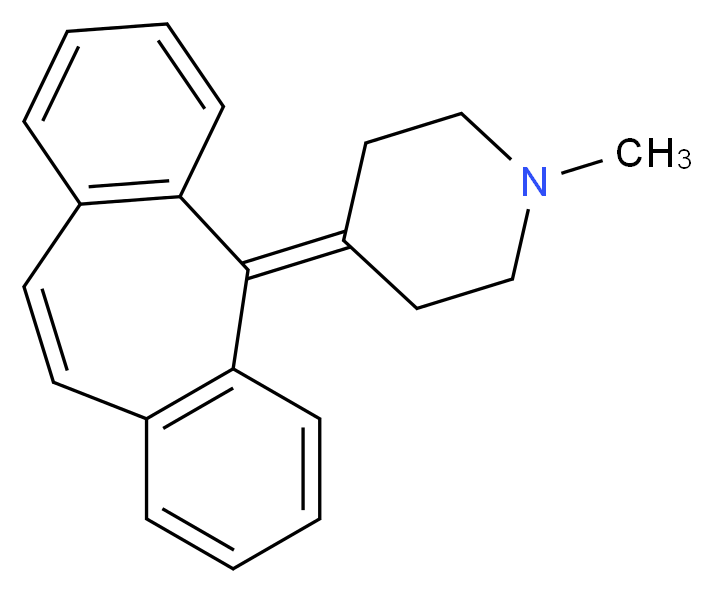 Cyproheptadine_分子结构_CAS_129-03-3)