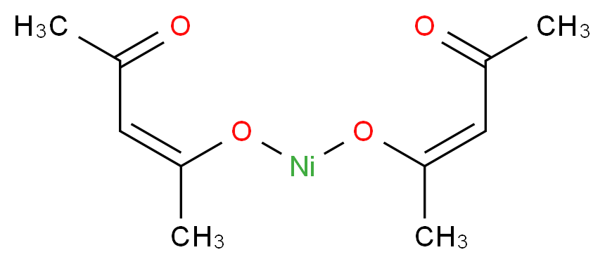 乙酰丙酮镍(II)_分子结构_CAS_3264-82-2)