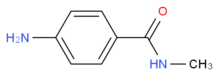 4-amino-N-methylbenzamide_分子结构_CAS_6274-22-2