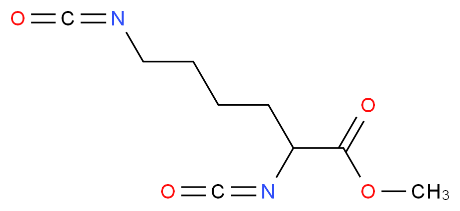 methyl 2,6-diisocyanatohexanoate_分子结构_CAS_4460-02-0