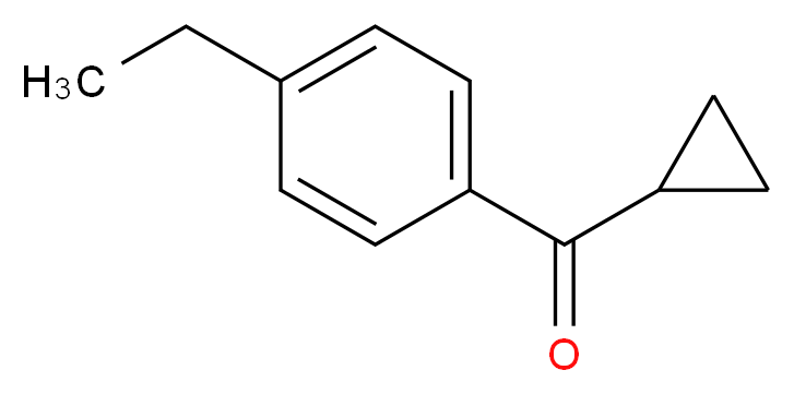 cyclopropyl(4-ethylphenyl)methanone_分子结构_CAS_50664-71-6