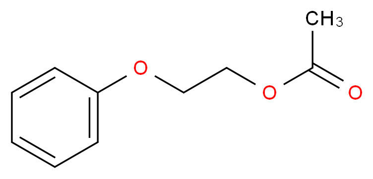 2-Phenoxyethyl acetate_分子结构_CAS_6192-44-5)
