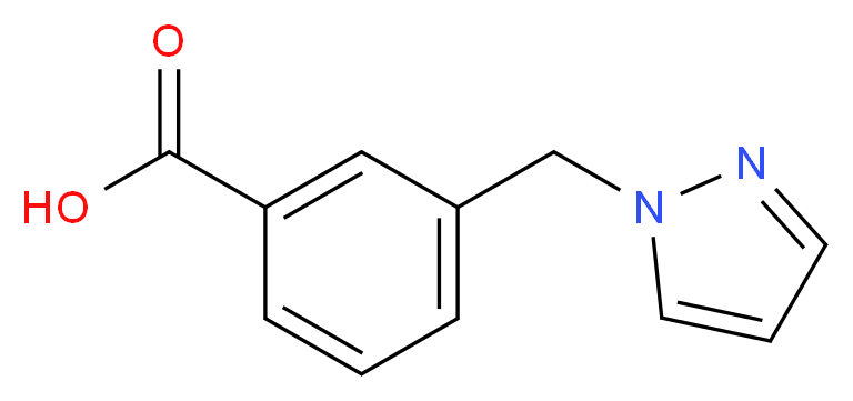 3-(1H-pyrazol-1-ylmethyl)benzoic acid_分子结构_CAS_562803-68-3)