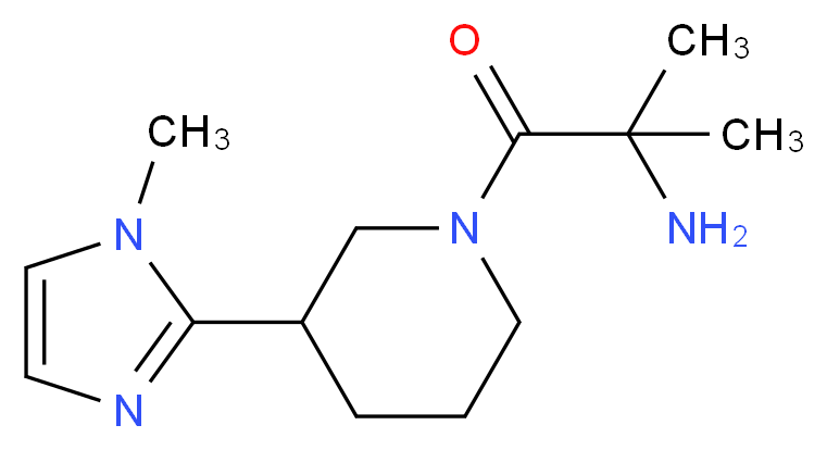 2-methyl-1-[3-(1-methyl-1H-imidazol-2-yl)-1-piperidinyl]-1-oxo-2-propanamine_分子结构_CAS_)