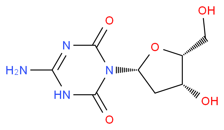 5-Aza-2'-deoxy-6-oxo Cytidine_分子结构_CAS_106966-55-6)