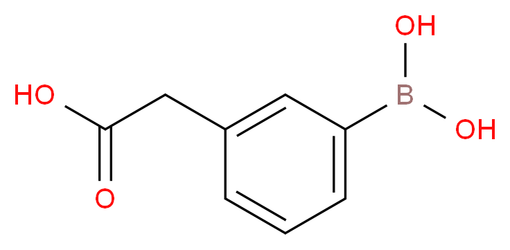 3-(CARBOXYMETHYL)BENZENEBORONIC ACID_分子结构_CAS_914397-60-7)