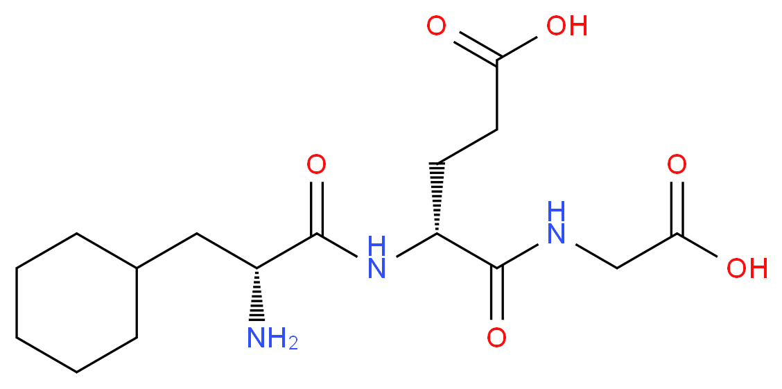 (4R)-4-[(2R)-2-amino-3-cyclohexylpropanamido]-4-[(carboxymethyl)carbamoyl]butanoic acid_分子结构_CAS_551936-17-5