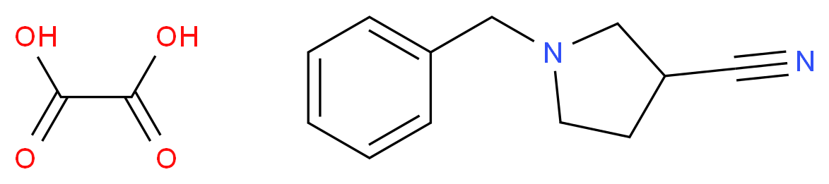 1-benzylpyrrolidine-3-carbonitrile; oxalic acid_分子结构_CAS_1188265-21-5