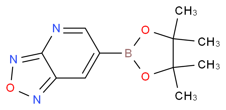 [1,2,5]噁二唑并[3,4-b]吡啶-6-基硼酸频哪醇酯_分子结构_CAS_1218790-54-5)