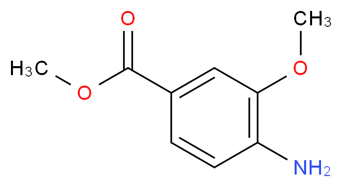 methyl 4-amino-3-methoxybenzoate_分子结构_CAS_41608-64-4