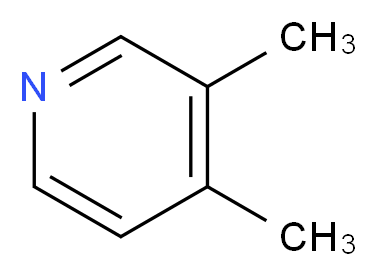 3,4-Dimethylpyridine_分子结构_CAS_583-58-4)