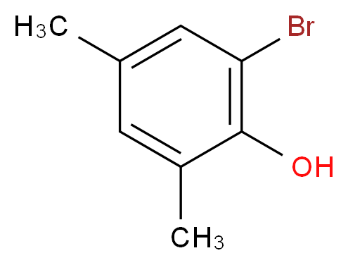 2-Bromo-4,6-dimethylbenzenol_分子结构_CAS_15191-36-3)