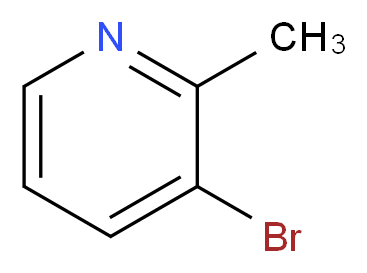 3-bromo-2-methylpyridine_分子结构_CAS_38749-79-0