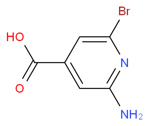 2-amino-6-bromopyridine-4-carboxylic acid_分子结构_CAS_1060911-29-1