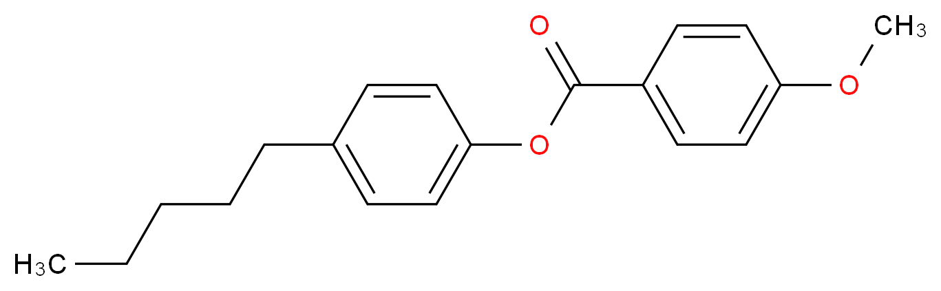 4-pentylphenyl 4-methoxybenzoate_分子结构_CAS_38444-13-2