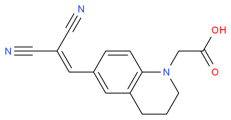 N-Carboxymethyl-6-(2,2-dicyanovinyl)-1,2,3,4-tetrahydroquinoline_分子结构_CAS_47072-52-6)